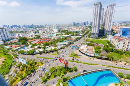 Cần cho thuê căn hộ sunrise city view, nguyễn hữu thọ, Phường Tân hưng, Quận 7 : -	Diện tích 76 m2, view hồ bơi, 2 PN