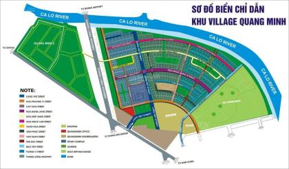 Biệt thự 4T Village Quang Minh, DT 520m2, MT18m, 32 tỷ Mê Linh