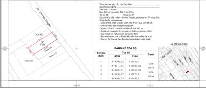 BÁN ĐẤT HẺM 106 HÀN THUYÊN PHƯỜNG 10 THÀNH PHỐ VŨNG TÀU 3,35 TỶ