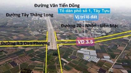 39.6m phân lô bàn cờ đường thông ô tô vào nhà khu TT Quân đội mặt VĐ 3.5 đối diện ĐH Công nghiệp