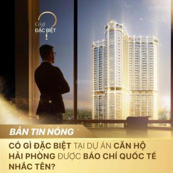 Bán căn hộ 2PN 2WC giá cực chất tại Golden Crown Hải Phòng chỉ từ 3,7 tỷ (TTS 95%) - DT 62,5 m2