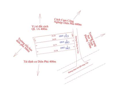 CẦN BÁN 3 LÔ  ĐẤT DIÊN PHÚ, DIÊN KHÁNH, KHÁNH HÒA