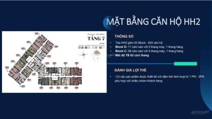 Bán Căn hộ CC tháp đôi Kepler Land, diện tích 45.6m2, đường Vũ Trọng Khánh, Mỗ Lao, Hà Đông,