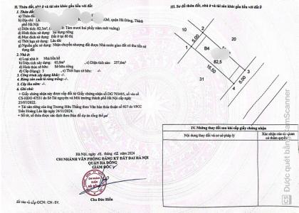 BÁN BIỆT THỰ LIỀN KỀ 5 TẦNG, 83M2,  THANG MÁY VỊ TRÍ VÀNG LA KHÊ - HÀ ĐÔNG - GIÁ 19.5 TỶ - SỔ ĐỎ