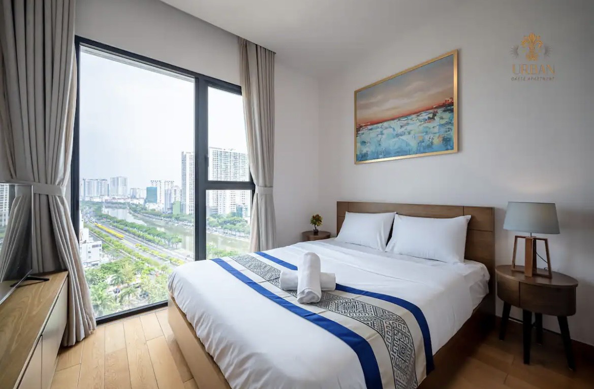 Cho thuê căn hộ D1 Mension, 608 Võ Văn Kiệt, P.Cầu Kho, Quận 1: -	Diện tích 80m2, 2PN, 2WC, giá thuê 26.000.000đ/tháng
