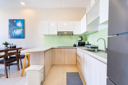 Cho thuê căn hộ 2pn, 2wc lớn diện tích 80m2 ở Icon 56 Bến Vân Đồn, Q.4.  - Khoá từ - Tủ lạnh dung tích lớn 340L - Giường
