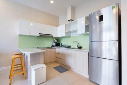 Cho thuê căn hộ 2pn, 2wc lớn diện tích 80m2 ở Icon 56 Bến Vân Đồn, Q.4.  - Khoá từ - Tủ lạnh dung tích lớn 340L - Giường