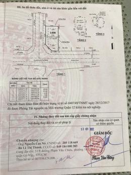 BÁN BIỆT THỰ 3 TẤM 10X20 KDC PHÚ NHUẬN LÊ THỊ RIÊNG, Q12 GIÁ CHỈ 14.5 TỶ