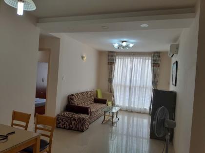 Cho thuê căn hộ Sinh Lợi, KDC Trung Sơn, đường số 9A, Bình Chánh : -	 Diện tích 80m2, tầng trung.Thiết kế 2 phòng ngủ