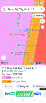 Nhà 2 MT Trước – Sau, Đường 12m Trung Mỹ Tây, QUẬN 12 – Chốt 4.2 Tỷ‼️