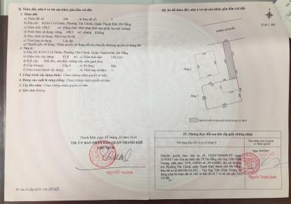CHÍNH CHỦ RAO BÁN NHÀ TẠI ĐƯỜNG LÊ DUẨN - ĐÀ NẴNG; DT ĐẤT 108,3 m2; Giá 15,5 tỷ
