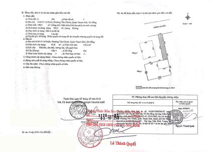 CHÍNH CHỦ RAO BÁN NHÀ TẠI ĐƯỜNG LÊ DUẨN - ĐÀ NẴNG; DT ĐẤT 108,3 m2; Giá 15,5 tỷ