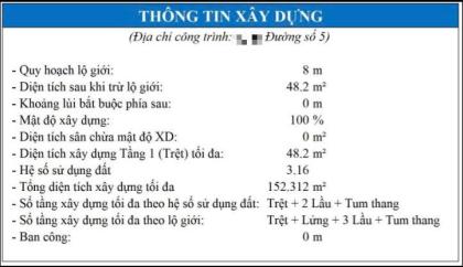 GIÁ BAO ĐẦU TƯ - NHÀ ĐƯỜNG SỐ 5 GẦN CÔNG VIÊN GIA PHÚ GIÁP TÂN PHÚ - HẺM XE TẢI 8M Ko LỘ GIỚI- 49M2- 4x12 - CHỈ 4 TỶ XÍU