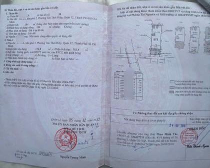 BÁN GẤP KHÁCH SẠN/CHDV ĐANG KINH DOANH – NGAY NGÃ TƯ ĐÌNH, Q12 – 40 PHÒNG