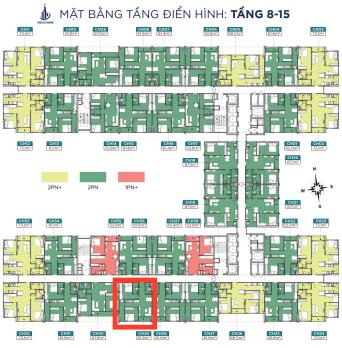 Bán 2PN 62m2 trục căn 29 tầng đẹp view hồ Yên Bình Complex Thái Nguyên