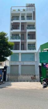 TÒA VĂN PHÒNG 8 TẦNG (8X25) THANG MÁY MẶT TIỀN TRẦN THỊ CỜ, Q.12