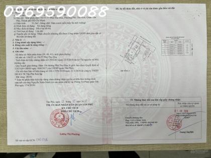 BÁN NHÀ 51M2 2T 3PN Tân Phú giáp Tân Bình HẺM ĐẸP GIÁ TỐT CHỈ 5TỶxx