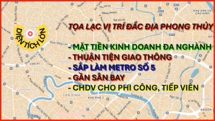 Bán nhà mặt tiền, phường Đức Nhuận (Quận Phú Nhuận) TPHCM, gần sân bay, khu kinh doanh