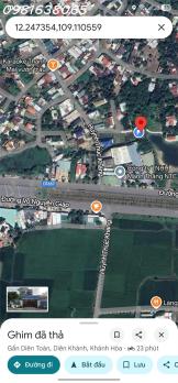 Bán Đất Cách đường Võ Nguyên Giáp chỉ 200m Diên Toàn - Diên khánh - Khánh Hòa
