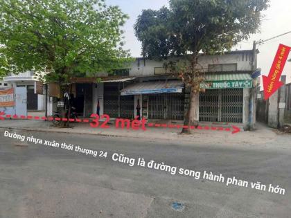 SIÊU PHẨM 1.382M ĐẤT 2 MẶT TIỀN NHỰA – TRUNG TÂM BÀ ĐIỂM – HÓC MÔN