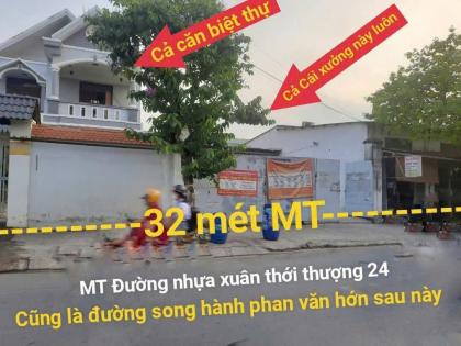 SIÊU PHẨM 1.382M ĐẤT 2 MẶT TIỀN NHỰA – TRUNG TÂM BÀ ĐIỂM – HÓC MÔN