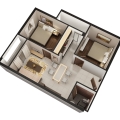 Bán căn hộ 2PN, Giá 950tr bao hết thuế phí sổ tại HQC Plaza, Hoàng Quân, Bình Chánh. Lh 0986647779
