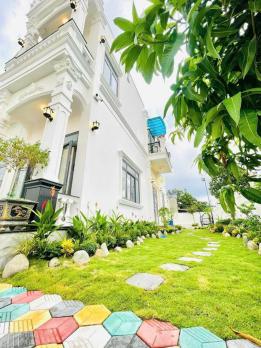 Biệt thự (12x37) góc 2 mặt tiền, đường nhựa 12m thông, Tân Hiệp 39-40, HM