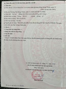 BÁN ĐẤT KDC AN SƯƠNG – ĐƯỜNG 16M – VỊ TRÍ TRUNG TÂM Q12