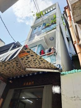 ???? Q11: NGAY HÀN HẢI NGUYÊN – 3/2 – HẺM 8M THÔNG – 4 TẦNG ĐÚC ĐẸP ???? •	Diện tích: 31m² (3 x 10m vuông vức, hoàn công đủ)