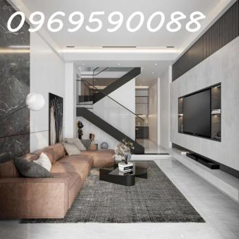 Nhà đẹp ở ngay 52m2-1 trệt 2 lầu ST 4PN 5WC gần chợ Tan Hương Giá 6 tỷ TL