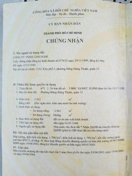 HẠ GIÁ SỐC 10 TỶ BÁN XƯỞNG MẶT TIỀN ĐÔNG HƯNG THUẬN 17, Q12