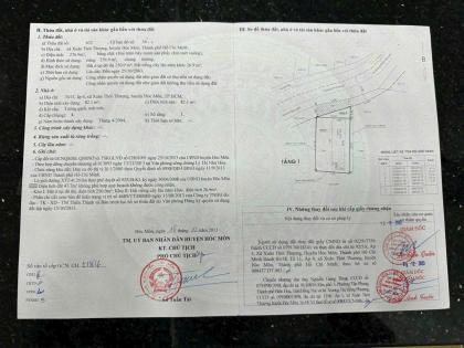 NHÀ VƯỜN (13X24) MẶT TIỀN NHỰA ẤP 4, HÓC MÔN GIÁ 11,5 TỶ