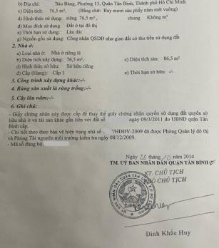 Bán nhà 77m2 hxh Bàu Bàng ngay Etown Cộng Hoà nhỉnh 7 tỷ