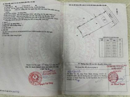CHIA TÀI SẢN – ĐẤT MẶT TIỀN TỈNH LỘ 15, TÂN THẠNH ĐÔNG, CỦ CHI