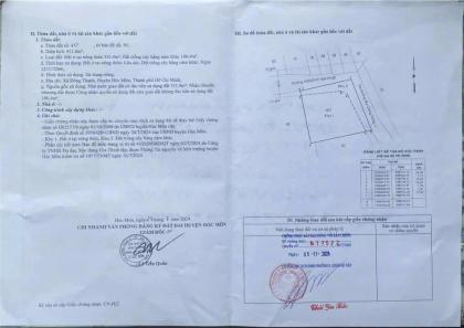 ĐẤT (20x21) 2 MẶT TIỀN – ĐÔNG THẠNH, HÓC MÔN – GIÁ CHỈ 10 TỶ