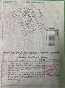 BÁN NHÀ VƯỜN (13x24) MT NHỰA BÀ ĐIỂM (XTT CŨ), HÓC MÔN – GIÁ 11,5 TỶ