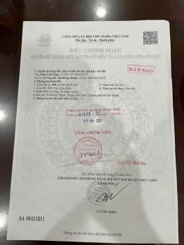 ĐẤT ĐẸP (5x20) MT NGUYỄN THỊ CHỒN, GẦN ĐẶNG THÚC VỊNH, HÓC MÔN