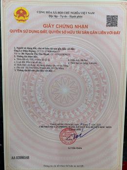 LÔ GÓC (7.2x14) 2MT TRỤC SONG HÀNH, TT. HÓC MÔN – GIÁ CHỈ 8 TỶ