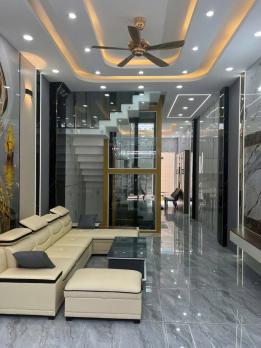 NHÀ 4 TẦNG (4x17) MT HẺM NHỰA 8M THÔNG LÊ VĂN KHƯƠNG, HIỆP THÀNH, Q12