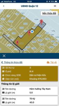 NHÀ XƯỞNG GẦN 1000m2 MT TÔ KÝ, TÂN HƯNG THUẬN, Q12 GIÁ TỐT