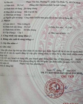 Bán nhà ngay chợ Phạm Văn Hai, 21m2 SHR vuông vức hơn 2 tỷ