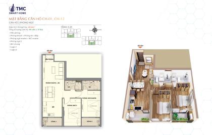 Mở bán sớm quỹ căn TMC Smarthome KĐT Bắc Cổ Nhuế, giá 110tr/m2. HTLS 0% 24 tháng