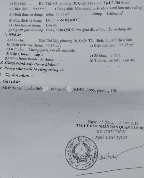 51m2 BÙI THẾ MỸ, NỞ HẬU, 4ty2 hoàn công đủ