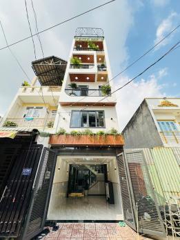 Nhà Phố Xây Mới 5 Tầng (4x20) Hẻm 6m thông Bùi Văn Ngữ, Tân Chánh Hiệp, Q12