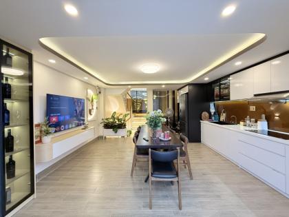 HIẾM CÓ nhà 5 tầng đẹp hẻm 549 Lê Văn Thọ ngang 5m 75m2 T.máy tặng NT ở ngay 9.8 tỷ.