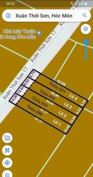 CCG BÁN 4 LÔ ĐẤT LÚA MẶT TIỀN NHỰA – ĐƯỜNG XUÂN THỚI SƠN 17, HÓC MÔN