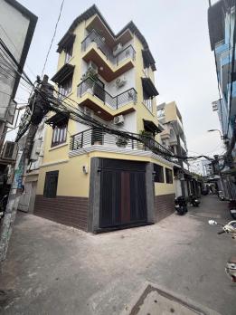 NHÀ GÓC 2 MẶT HẺM 6M XE HƠI QUAY ĐẦU - 9 ty 6