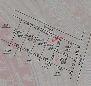 Bán đất thổ cư 40m MT 4m vuông đẹp 4 chỗ vào đất Thôn Chiền, Đức Thượng