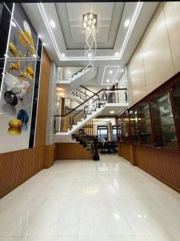 NHÀ 4 TẦNG SANG TRỌNG FULL NỘI THẤT 54M2, HẺM XE HƠI THÔNG TRẦN THỊ NĂM, TÂN CHÁNH HIỆP, QUẬN 12.