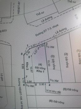 GẤP BÁN ĐẤT LÔ GÓC 2 MẶT TIỀN ĐÔNG THẠNH 7-3 – GIÁP Q12